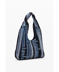 Desigual Women's Medium oval denim patch bag
