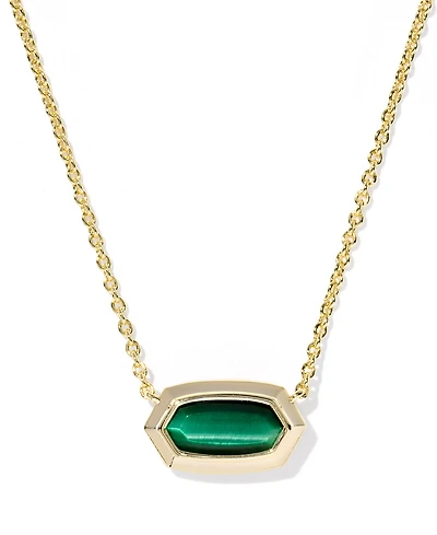 Kendra Scott Imitation Pearl 14K Gold Plated Over Brass Elisa Bezel Short Pendant Necklace