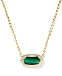 Kendra Scott Imitation Pearl 14K Gold Plated Over Brass Elisa Bezel Short Pendant Necklace