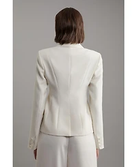 Karen Millen Women's Crepe Blazer Jacket