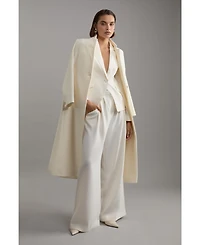 Karen Millen Women's Pleat Detail Wide Leg Pants