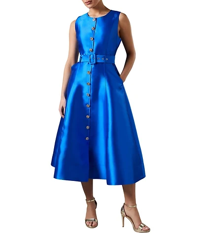 Coast Women's Button Through Belted Prom Dress