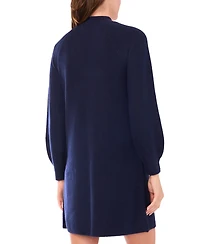 Msk Women's Long Sleeve Turtle Neck Dress