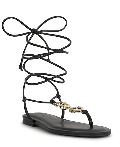I.n.c. International Concepts Women's Hakima Lace-up Flat Sandals, Macy's Exclusive