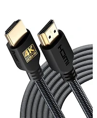 Powerbear Hdmi Cable 2-Pack High Speed Braided Gold Connectors for Tv Laptop Console