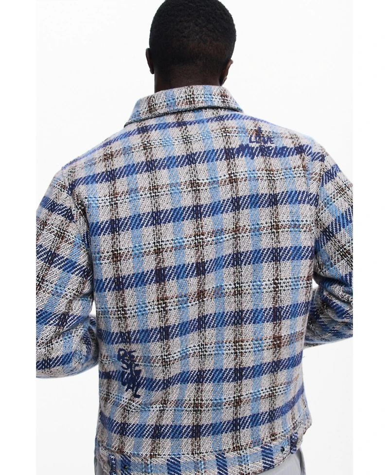 Desigual Men's Checkered jacket with pockets