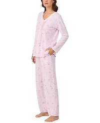Eileen West Women's 2-Piece Long Sleeve Top and Pants Pajama Set