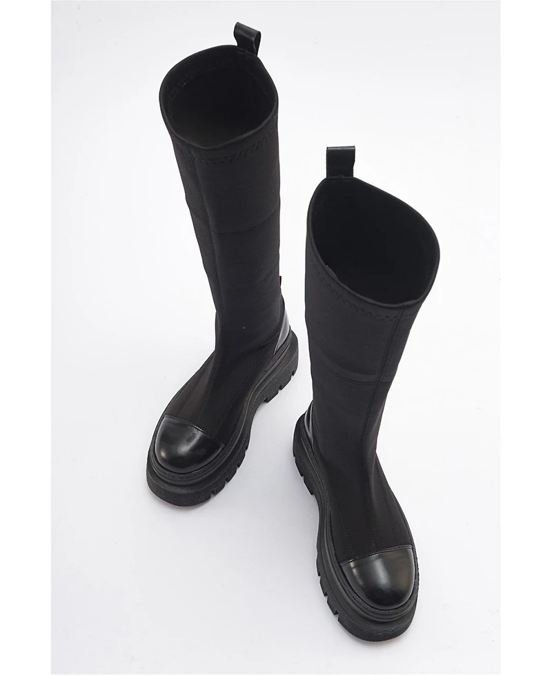 Prologue Shoes Celine Scuba Knee High Boot (Women)
