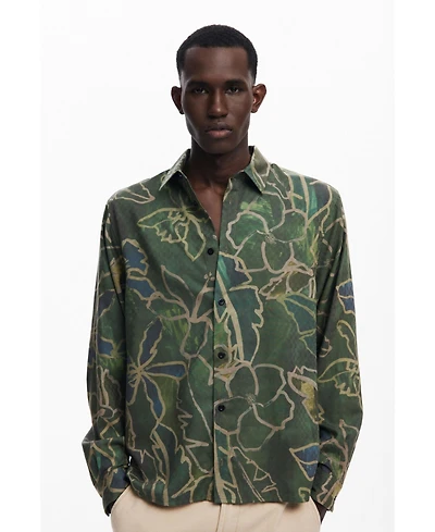 Desigual Men's Long-sleeve forest shirt