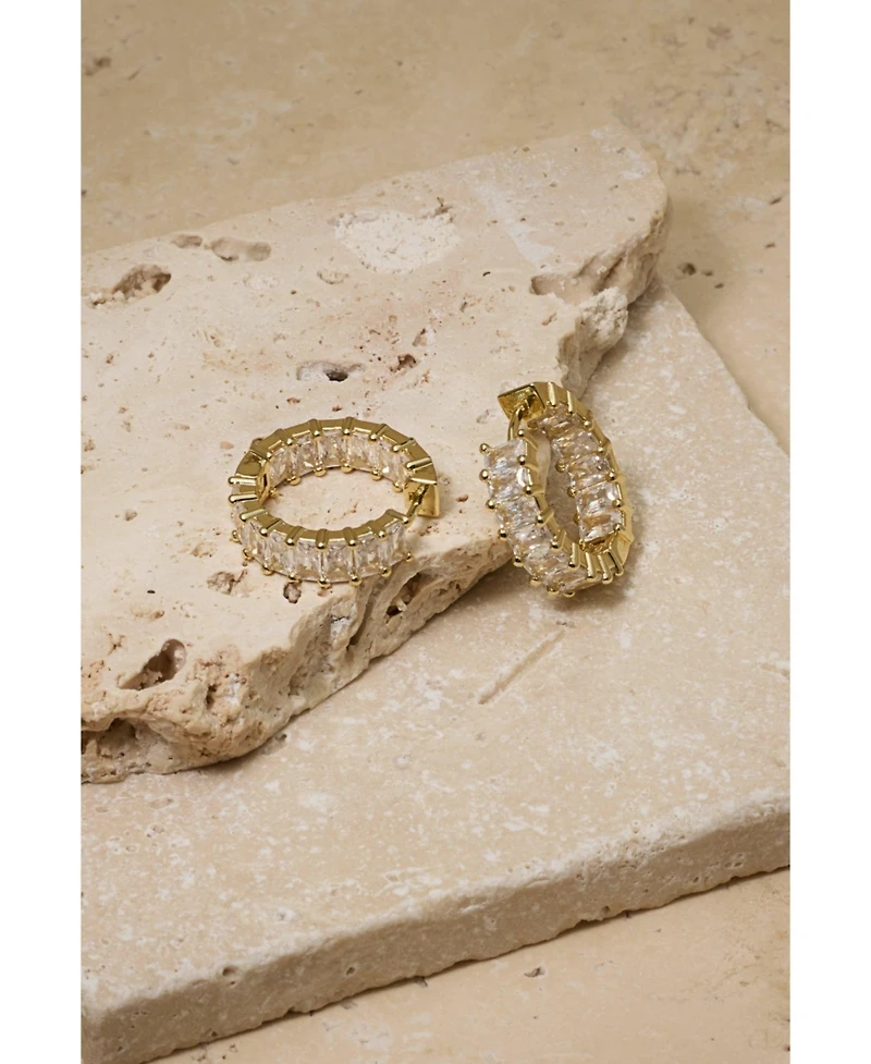 Untamed Petals Taryn Crystal Hoops
