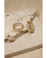 Untamed Petals Taryn Crystal Hoops