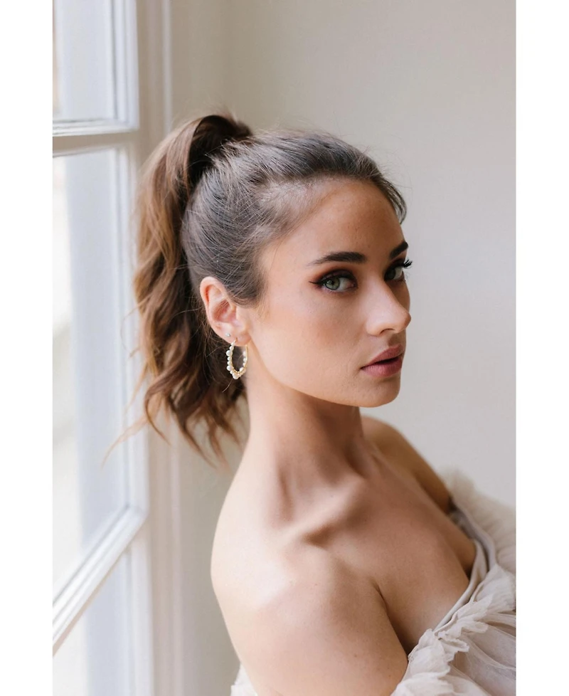 Untamed Petals Marin Wrapped Hoop Earrings
