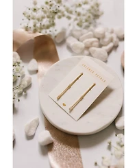 Untamed Petals Eternity Pave Linear Drop Earrings