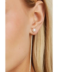 Untamed Petals Ventana Crystal Chain Earrings