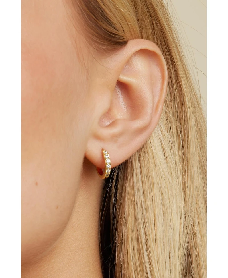 Untamed Petals Monica Huggie Hoops