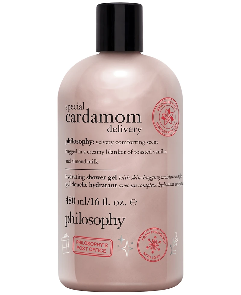 philosophy Special Cardamom Delivery Hydrating Shower Gel, Bubble Bath, & Shampoo, 16 oz.
