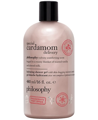 philosophy Special Cardamom Delivery Hydrating Shower Gel, Bubble Bath, & Shampoo, 16 oz.