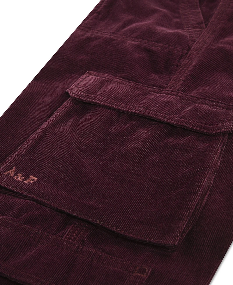 abercrombie Kids Big Girls Corduroy Wide Leg Cargo Pants