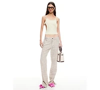 Lioness Women's Alabama Checked Detail Jeans