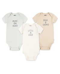 Huggies Baby Boys and Girls 3-Piece Short Sleeves Bodysuit Set