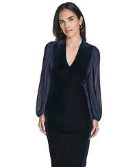 Jessica Howard Women's V-Neck Bodycon Dress
