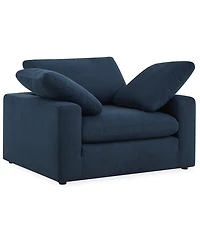 Furniture Fog 55" Fabric Accent Chair