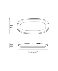 Porto Brasil Stoneware Shallow Oval Platters, Set of 4