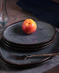 Porto Brasil Stoneware Oval Dessert Plates, Set of 6