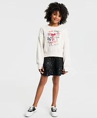 abercrombie kids Girls Bows Logo Crew Sweatshirt