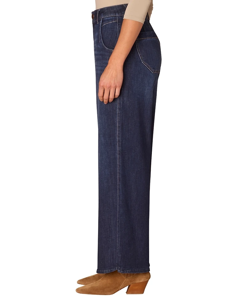 Democracy Women's High Rise Slim Straight "Ab" Solution Jeans