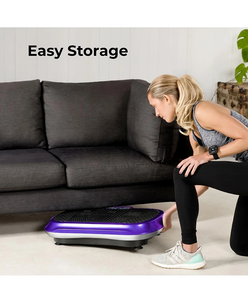 LifePro Whole Body Vibration Plate Exercise Machine with Loop Bands - Fitness Platform for Home Workouts & Training