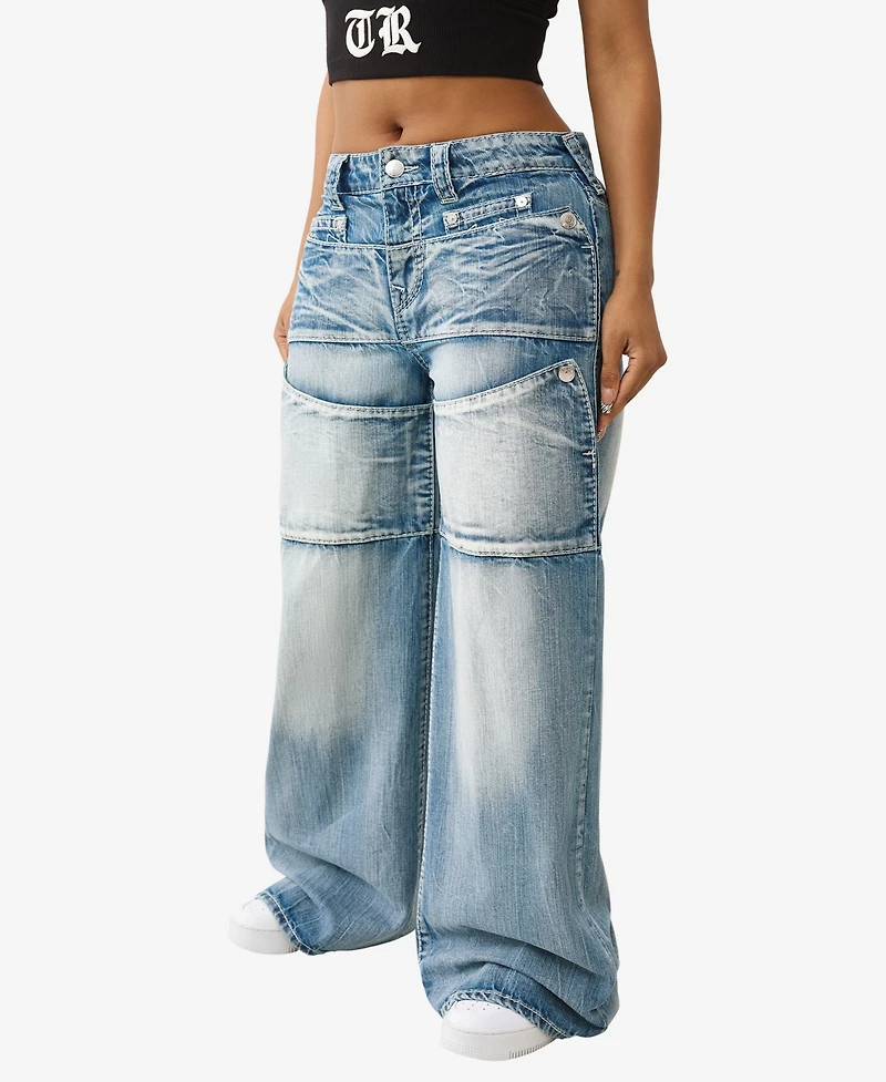 True Religion Women's Jessie Super Baggy Big Jeans