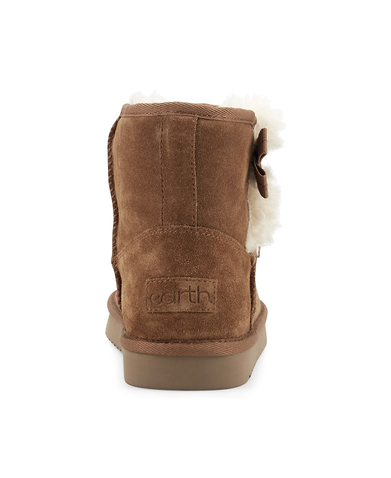 earth Women's Worldly Round Toe Casual Ankle Booties