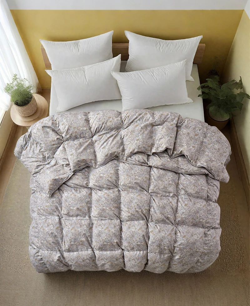 Unikome All Season White Goose Feather Fiber Comforter
