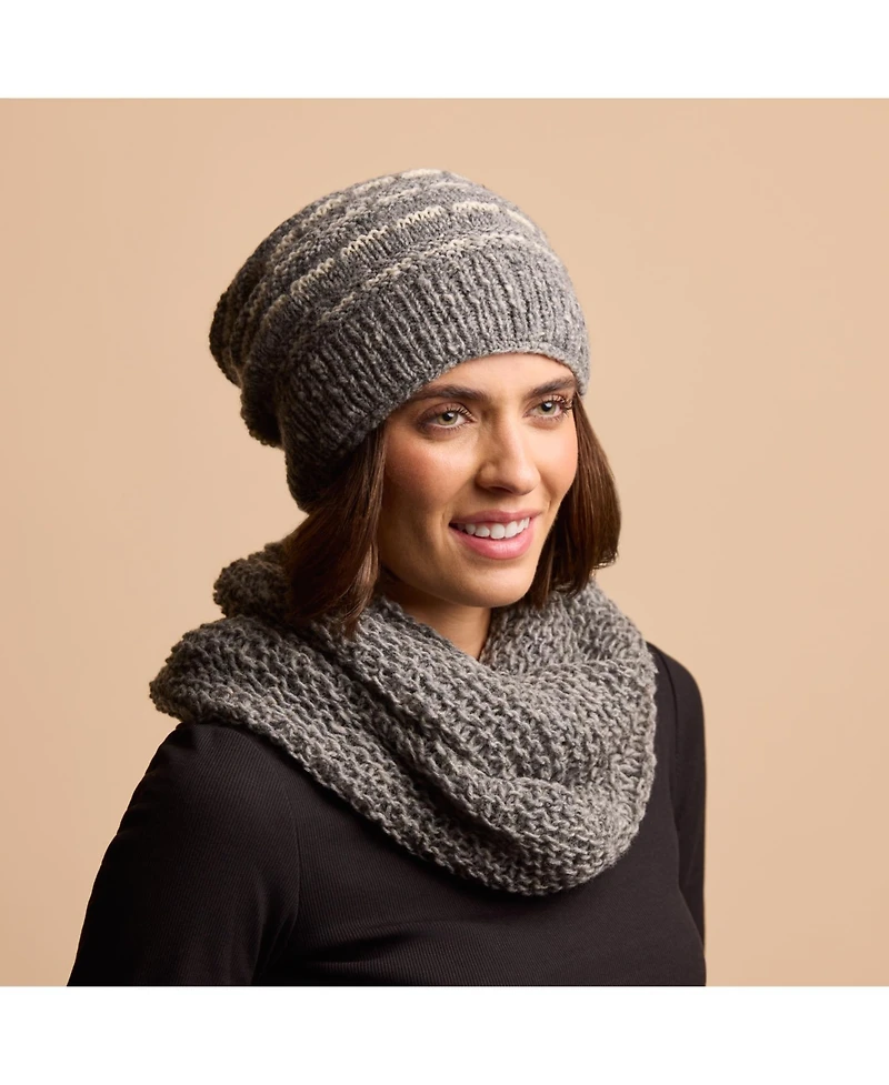 Feelgoodz Women s Artisan Hand-Knit Telluride Slouchy Cap