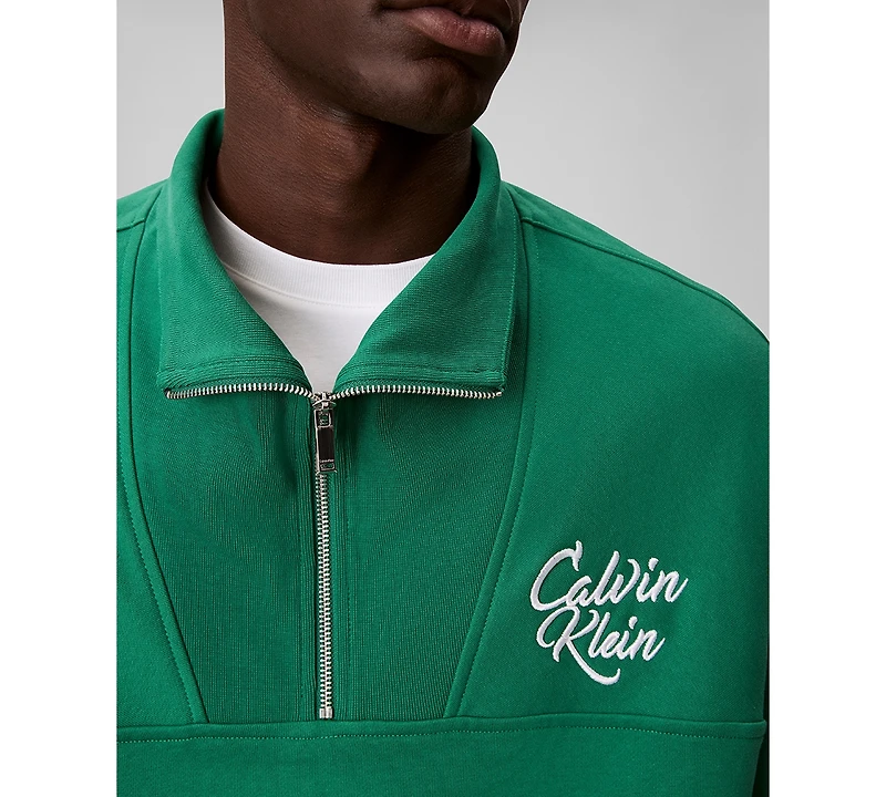 Calvin Klein Men's Premium Relaxed 1/4-Zip Sweatshirt