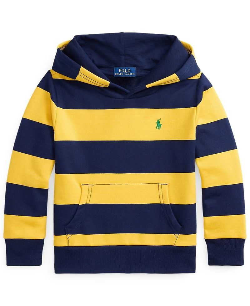 Polo Ralph Lauren Toddler and Little Boys Rugby-Stripe Fleece Hoodie