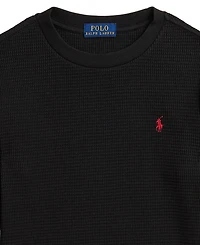 Polo Ralph Lauren Toddler and Little Boys Waffle-Knit Cotton Long-Sleeve Tee
