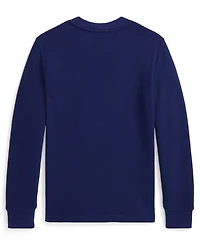 Polo Ralph Lauren Toddler and Little Boys Waffle-Knit Cotton Long-Sleeve Tee