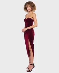 Alex & Sophia Junior's Strapless Sweetheart Neck Dress