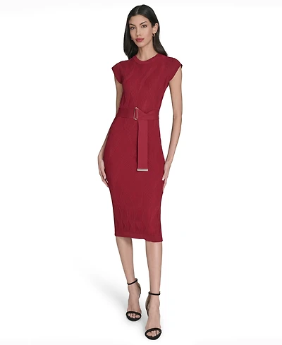 Vince Camuto Women's Extended Cap Sleeve Pull-On Dress