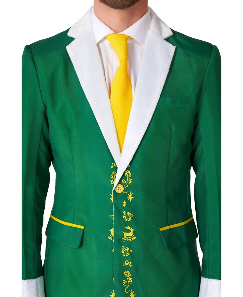 Suitmeister Men's Costume - Official Elf Christmas Halloween Outfit Set Green Yellow