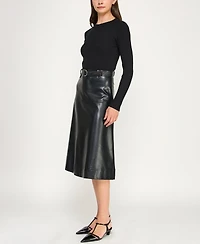 Invitee Juniors' Attached Skirt Midi Sweater Dress