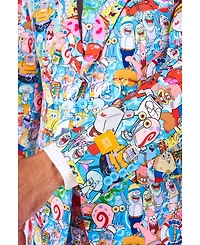 OppoSuits Men's Suit - Official SpongeBob Nickelodeon Clothing Multicolor