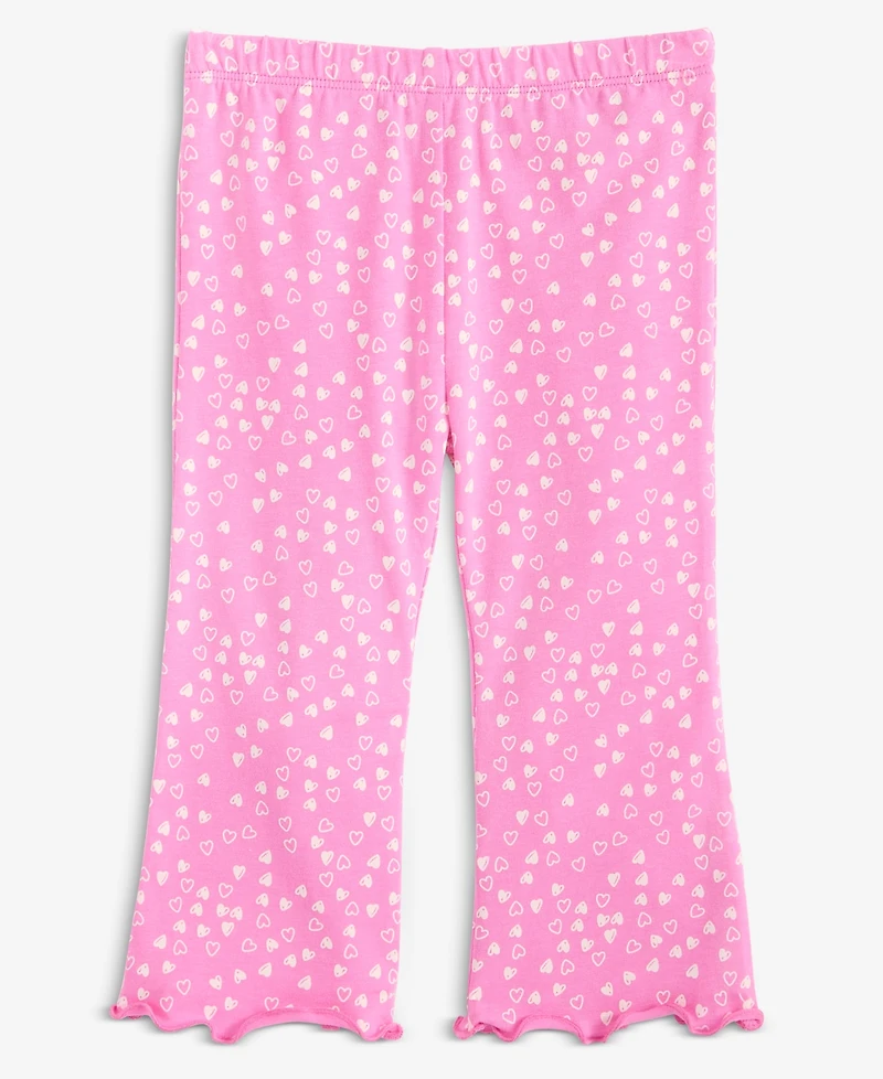First Impressions Girls Toddler 2T-4T Mini Hearts Flare Pants, Macy's Exclusive