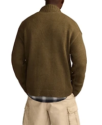 Lucky Brand Men's Button Down Mock Neck Cardigan