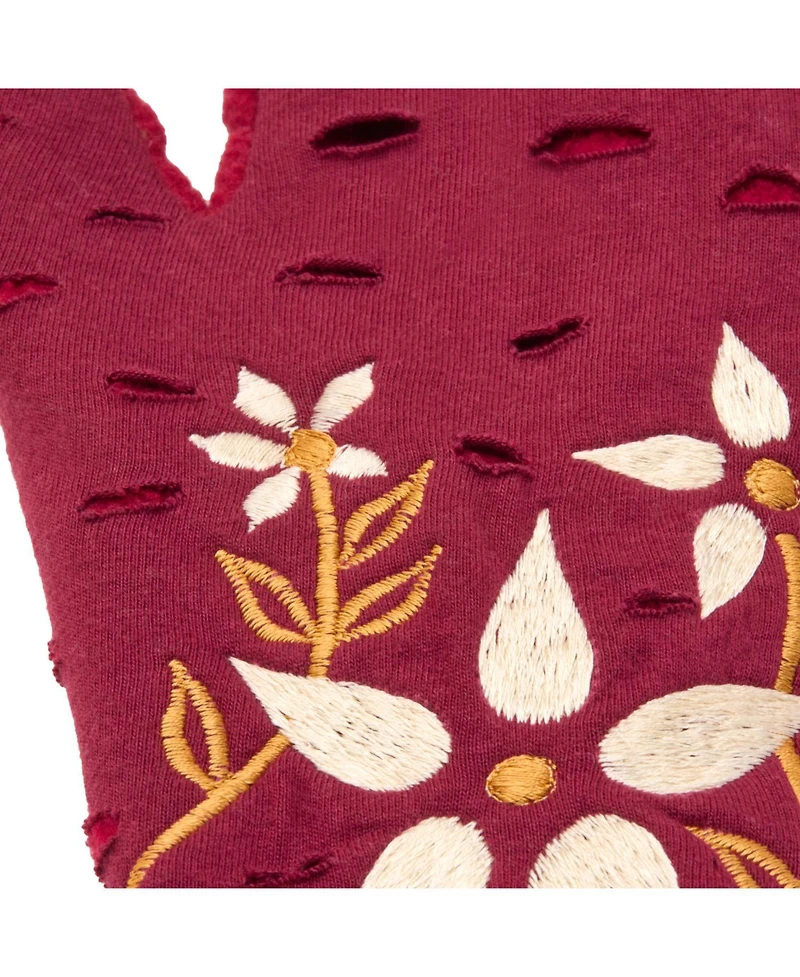 Women s Artisan Crafted Fleece Lined Viola Fingerless Gloves