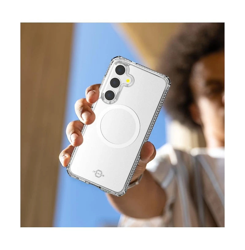 ITSkins Hybrid_R Clear MagSafe Case for Samsung Galaxy S24