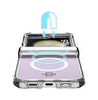 ITSkins Hybrid_R Clear Hinge MagSafe Case for Samsung Galaxy Z Flip5