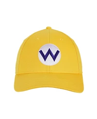 Super Mario Men's Wario Embroidery Cotton Twill B2 Structured Baseball Cap Traditional Adjustable
